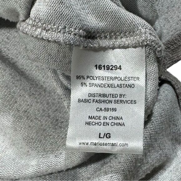 Mario Serrani Tunic Top L Floral Taupe Ultra Soft Lightweight Relaxed Spring - Picture 5 of 11